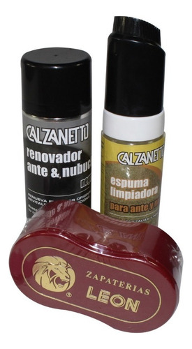 Kit De Limpieza Calzado Leon De Gamuza Kit17gamuza