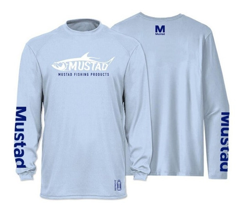 Remera Pesca Mustad Repreve Tarpon Proteccion Uv Spf50+