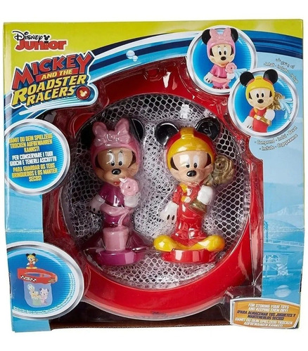 Mickey Y Minnie Lanza Agua + Red Para Baño