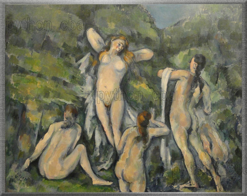 Cuadro Bañistas De Paul Cézanne - 1900