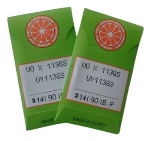 Agujas Para Maquina Industrial Cinturera Uo-113 Orange