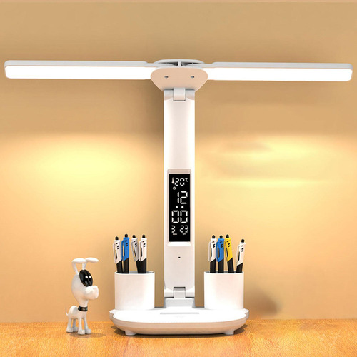 Lámpara De Mesa, Lámpara De Escritorio Recargable Con Soport