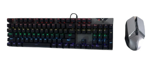 Kit Combo Teclado Mecanico Mouse Gamer Retroiluminado Rgb