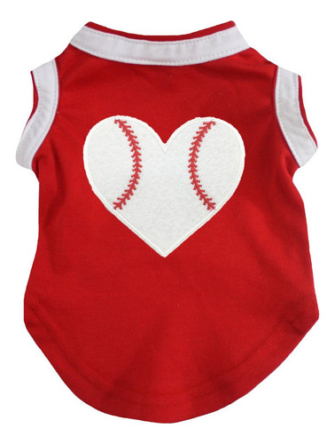 Petitebella Camisa De Béisbol Con Corazón Para Cachorro (.