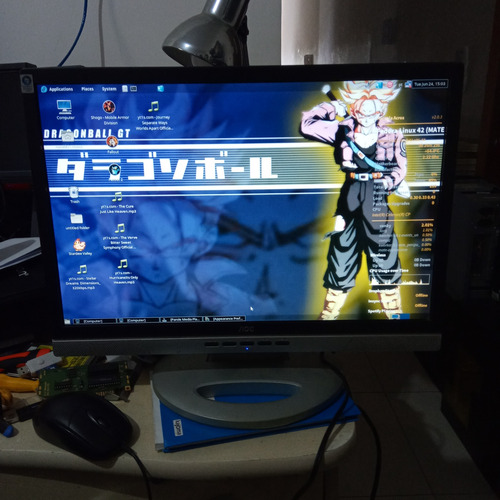 Monitor Lcd Aoc 19 Pol 912vwa - Leia Anuncio (Usado)