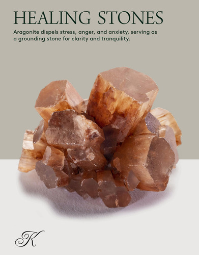 Cúmulo De Aragonito Natural Kalifano - Cristal De Reiki De A