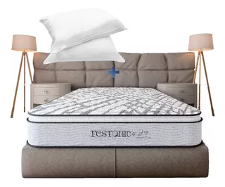 Colchón Restonic Ortopédico King Size + 2 Almohadas Gratis