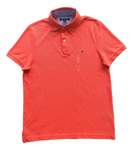 Camiseta Tipo Polo Tommy Hilfiger Hombre Talla S F044 Orgnl