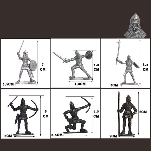 Figuras De Plástico Da Idade Média 24 Peças