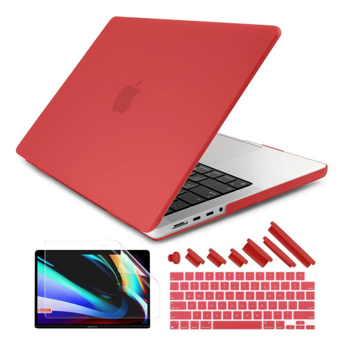 Funda Rígida Dongke Para Macbook Pro 16  2485 Red