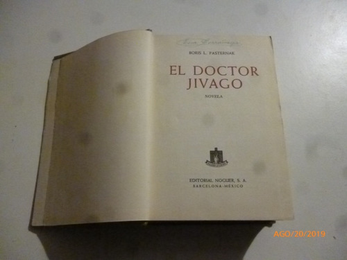 El Doctor Jivago Boris L.pasternak