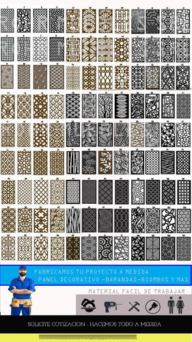 Imagen 2 de 9 de Panel Decorativo Biombo Separador De Ambiente