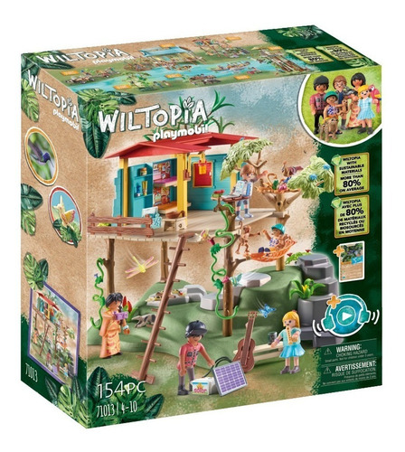 Figura Armable Playmobil Wiltopia Casa Del Árbol Familiar 3+ Cantidad de piezas 154