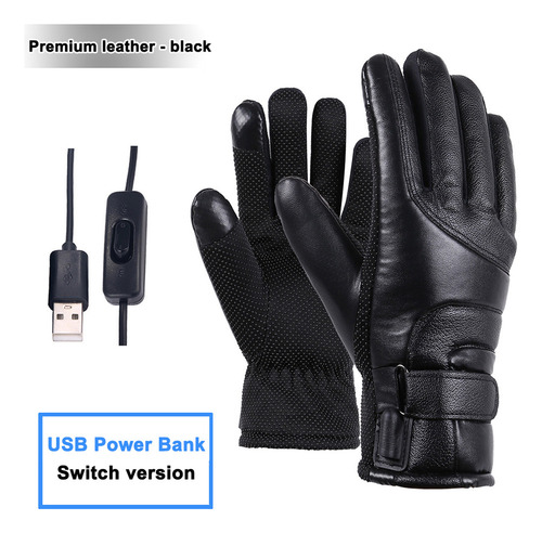 Guantes De Ciclismo De Dedo Completo, Calefactados En Invie