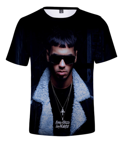 Camiseta Anuel Aa Con Estampado 3d De Nueva Moda Para Hombre