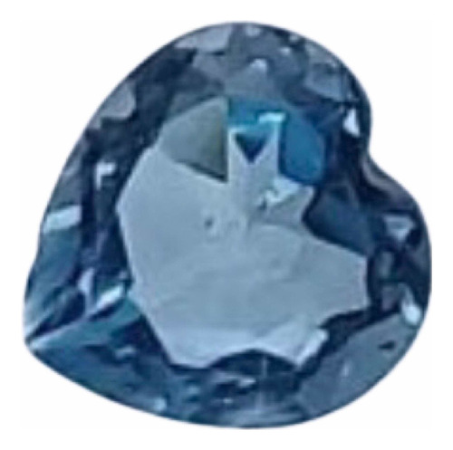 Topázio 0.295 Cts Coração 3x3 Azul Pedra Preciosa A