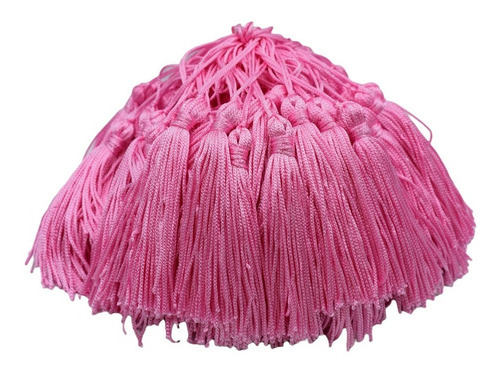 Pingentes Tassel Com Franjas De Seda 50unidades Cor Rosa