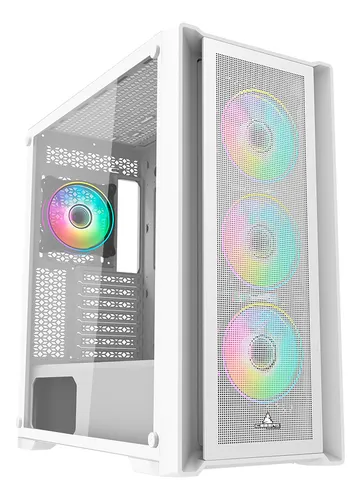 Chasis Caja Torre Gamer Iceberg Titan Blanca M16 X4 Argb Fan