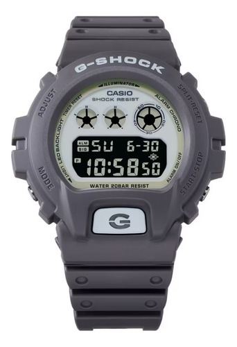 Reloj Casio G-shock Dw-6900hd-8 Hombre Ts Correa Gris Oscuro Bisel Gris Oscuro Fondo Blanco
