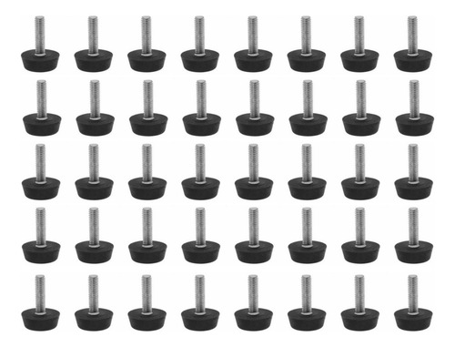 40×patas Pie Nivelación Para Muebles M6 X 20 X 22mm 40pzs