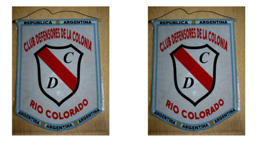 Banderin Grande 40cm Defensores De La Colonia Rio Colorado