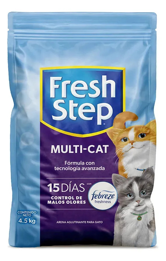 Arena Para Gato Fresh Step Multicat 4.5 Kg