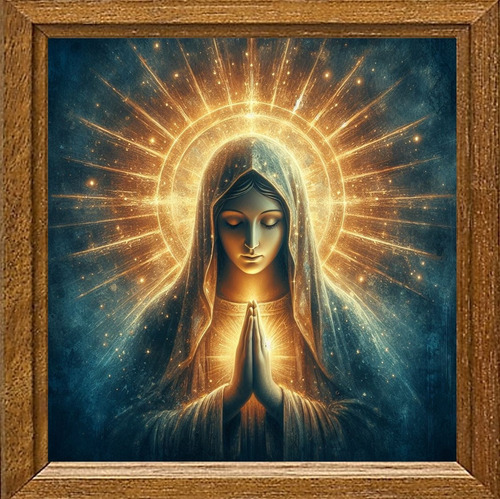 Cuadro Art Digital Virgen María En Oración Ccv13 50x50 Única