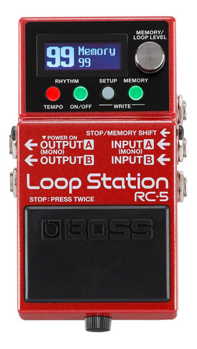 Pedal Procesador Efecto Boss Rc5 Loop Station    Guitarra Ba