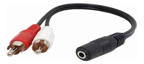 Cable 3.5 Mm 2 Rca 40 Cm 2 Machos Mini Plug Hembra 
