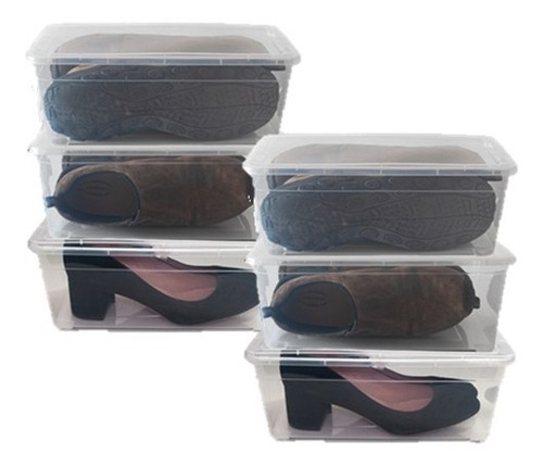 Cajas Organizadoras Zapatos Colobox Vista N1 X 6u Colombraro