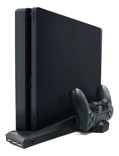 Soporte Base Vertical, Cooler Y Cargador Para Ps4 Fat Slim 