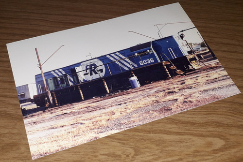 Foto 15x10 Locomotora U-13 6036 En Playa Tandil (Usado)