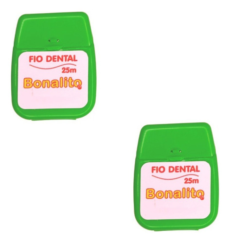 2 Fio Dental Encerado Fino 25 M Higiene Bucal Odontológico
