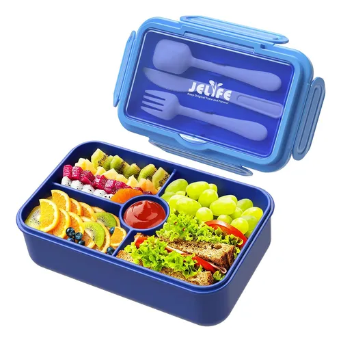 comprar Caja De Lonchera Jelife - Gran Tamaño Con 4 Compartimentos,