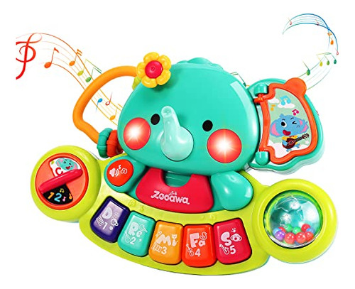 Zooawa Bebé Piano Juguete 6-12 Meses Elefante Música Qb56g