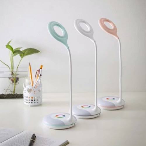 Luminaria De Mesa Articulavel Abajur Led Recarregavel Estudo