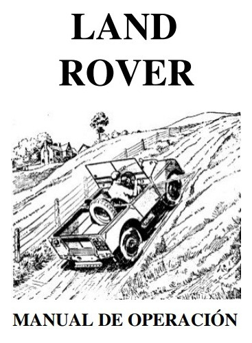  Manual De Servicio Y Usuario Land Rover Serie 1 En Papel