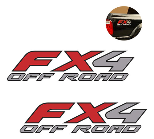 Par Adesivo Emblema Ford Fx4 Off Road F250 Ranger