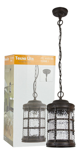 Farol Colgante Techo Bronce Tecnolite Terme I Ftl-4101/ba