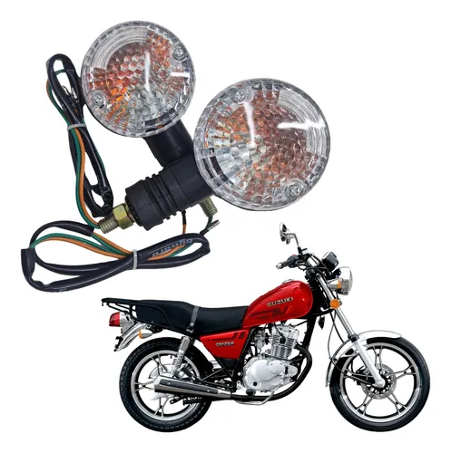 Direccionales (x2) Para Gn 125 H Suzuki Color Transparente