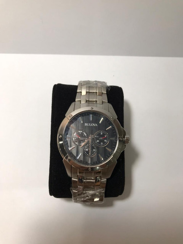 Relogio Bulova Qtz Todo Em Aço À Prova D'água Mod Wb21632t