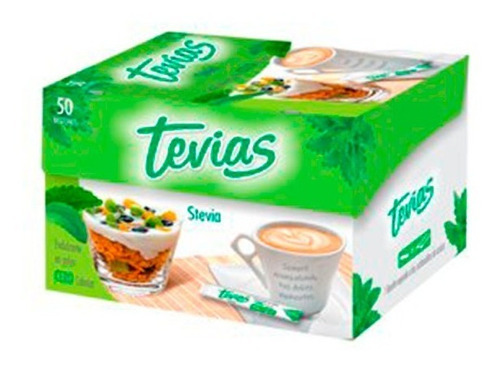 Edulcorante Tevias-stevia Polvo X 50 Bastones 
