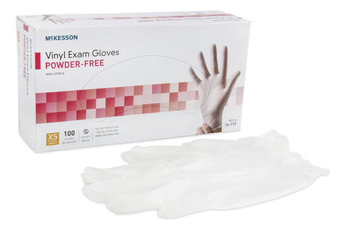 Mckesson Guantes De Examen De Vinilo, No Esteriles, Sin Polv