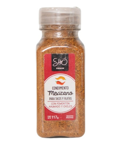 Condimiento Mexicano Shio Para Tacos Y Fajitas 117 G