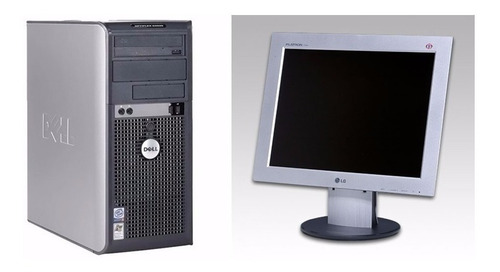 Cpu Completa Dell + Monitor 15' LG + Windows 7 C/ Garantia