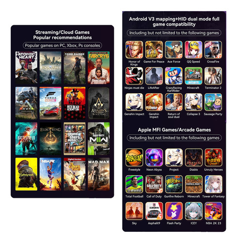 .móvil Inalámbrico De Consola De Juegos Para Android, Ios..