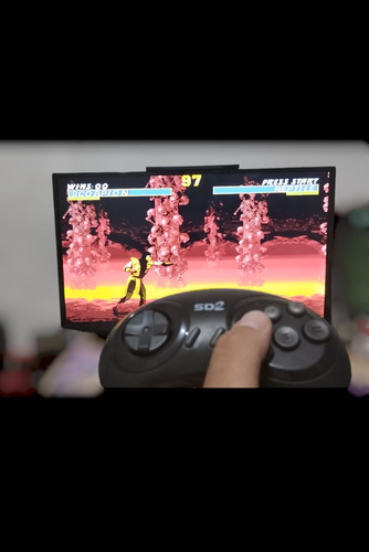 Consola 16 Bits Retro Super Drive 2 Mini - Hd Sega Negro