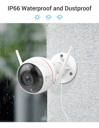 Câmera de segurança externa WiFi Ezviz CTq3w 1080 2mp