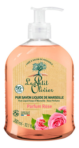 Jabón Líquido De Marsella Rosa 300ml - Le Petit Olivier