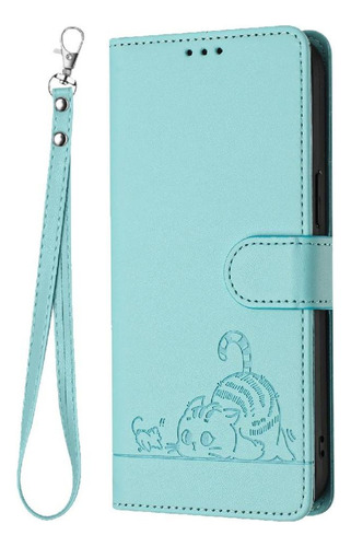 Funda For Motorola Edge 50 Fusion Cat Rfid Cartera Flip